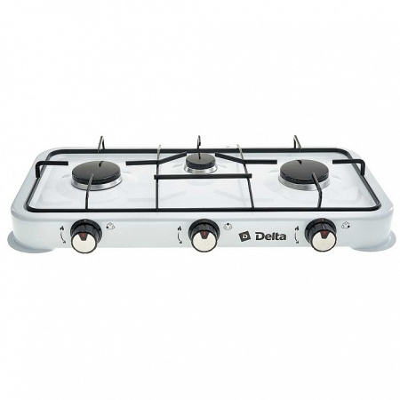 Плита газовая DELTA трехконфорочная, белый (4)