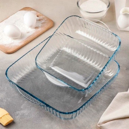 Набор форм для запекания 2шт рифленых  Borcam"(59384+59394), 1950мл+3500мл 159166