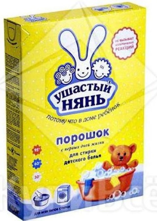 Стиральный порошок 400г Ушастый Нянь детский