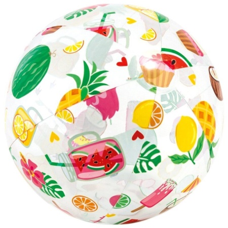 Мяч пляжный 51см, от 3 лет, 3 вида, Intex
