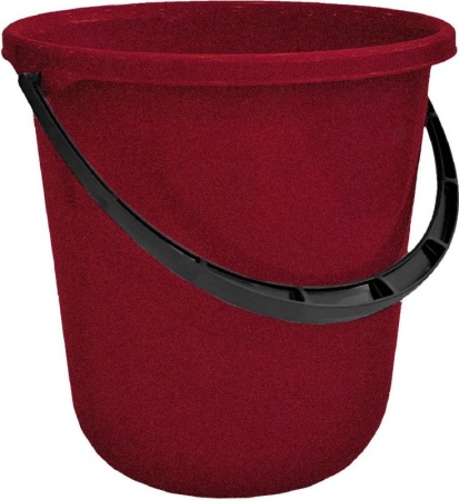 Ведро 12л "Rock'n'Roll" бордо