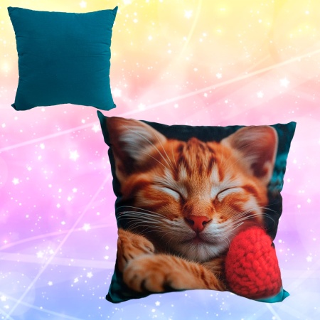 Подушка 40*40 ДомВелл габардин, поплин Мурка