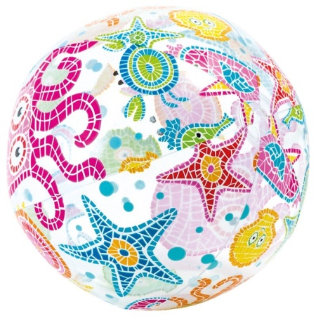 Мяч пляжный 51см, от 3 лет, 3 вида, Intex