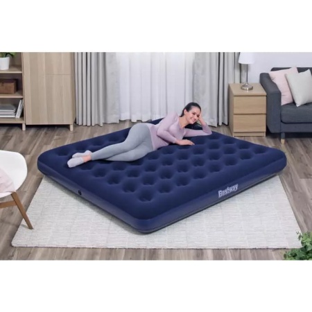 Матрас надувной флокированный 203х183х22см King Bestway
