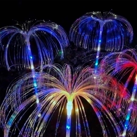 Светильник садовый на солнечной батарее 80см Фонтанчик