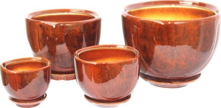 Горшки для цветов декоративные ЖЕМЧУЖИНА №4 (СОРТ 1)