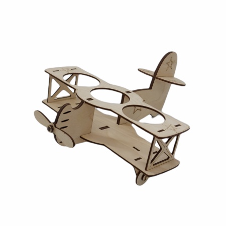 Подставка под пиво 28,5*28*18см ДомВуд Самолет Экошпон Ф211