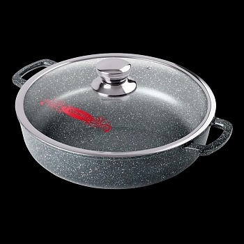 Жаровня 260/70 3,0л. Гранит лит/руч. с кр. (п/у), ж2611аг