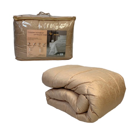 Одеяло 172х205 ДомВелл Верблюжья шерсть (п/э 90, чемодан)  