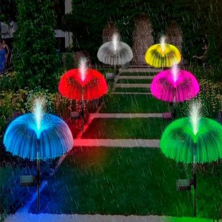 Светильник садовый на солнечной батарее 80см Фонтан