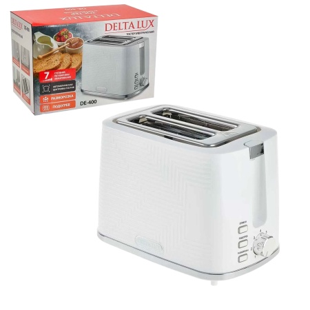 Тостер 900Вт DELTA LUX DE-400 