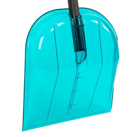 Лопата для снега 340х385х1340мм, поликарбонат, алюминиевый черенок, ПВХ оплетка, LUXE//Palisad