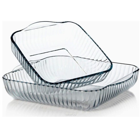 Набор форм для запекания 2шт рифленых  Borcam"(59384+59394), 1950мл+3500мл 159166