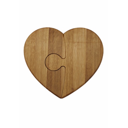 Менажница-подсвечник 27*24*2 ДомВуд Сердце Ясень Я243