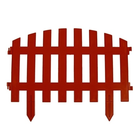 Забор декоративный № 2-терракотовый 35х300, 7 секций