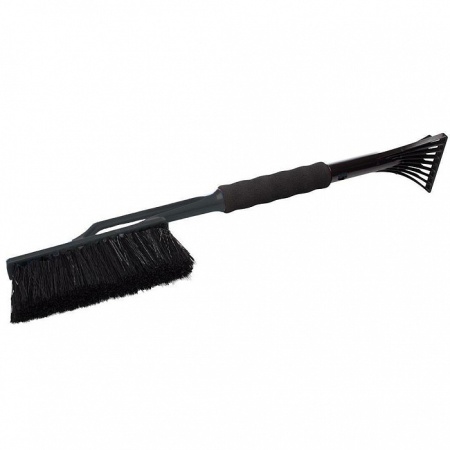 Щетка для снега Techno, съемный скребок для льда черный