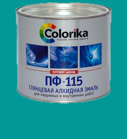 Эмаль ПФ-115 1,8кг изумрудная "Colorika" 