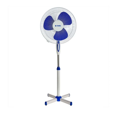 Вентилятор напольный DELTA DL-005N, белый с серым