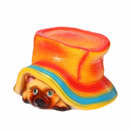 Фигурка садовая Кот под шляпой Лак 20х12см