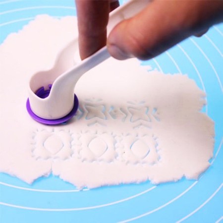 Насадки кондитерские 8 шт для мастики, марципана и теста размер блистера 28х14см