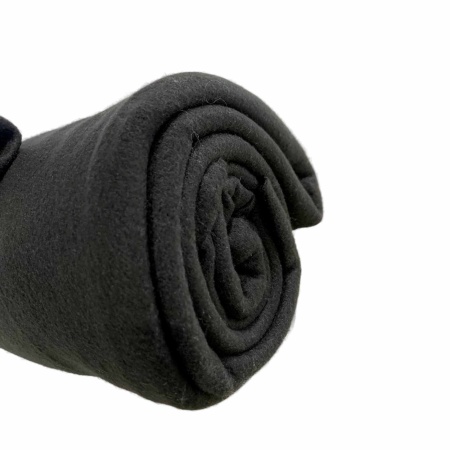 Плед 150х200 ДомВелл флис Черный