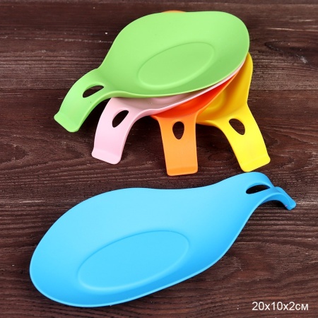 Подставка под ложку 20см силикон, в асоорт.