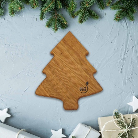 Менажница 31х25х2см ДомВуд Ёлочка Дуб Д154