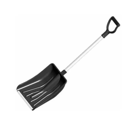 Лопата для снега "Авто-Ирбис"  35х41см с алюминиевым  черенком 60см и V-образн. ручкой
