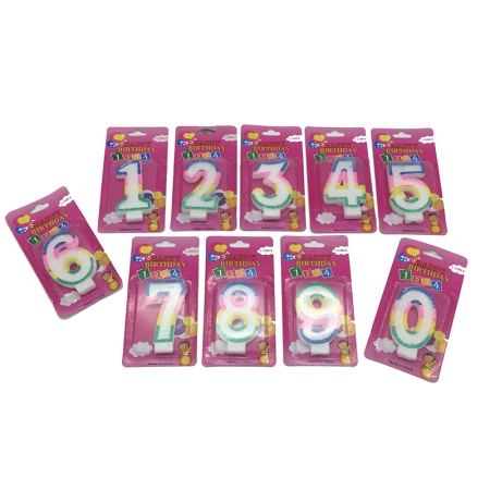 Свеча в торт цифра (9 видов)  РД28581