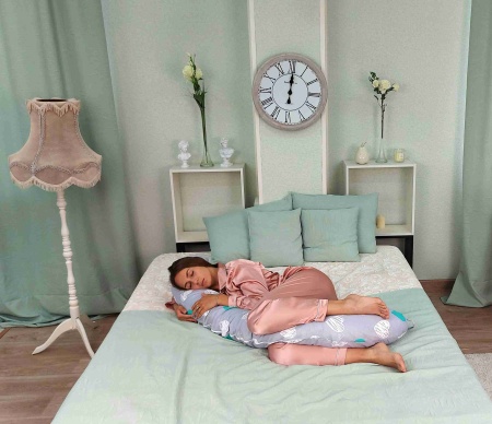 Подушка форма "Бумеранг" 9313/2 Моника (бязь, пакет) ДомВелл многофункциональная 195*30