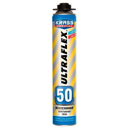 Пена монтажная KRASS ULTRAFLEX 50 Пистолетная Всесезонная 0,7л