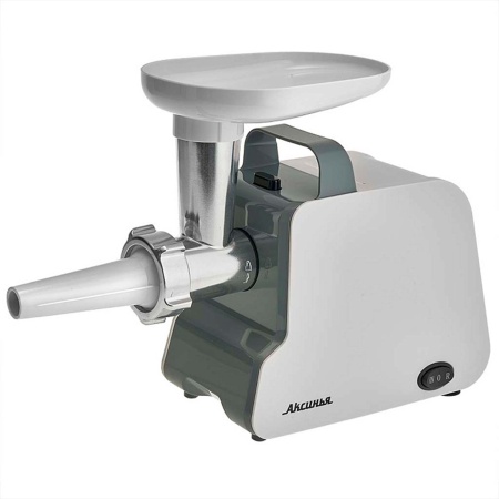 Мясорубка электрическая 2000Вт АКСИНЬЯ КС-2007С белый с серым: 2000 Вт с насадкой для томатов