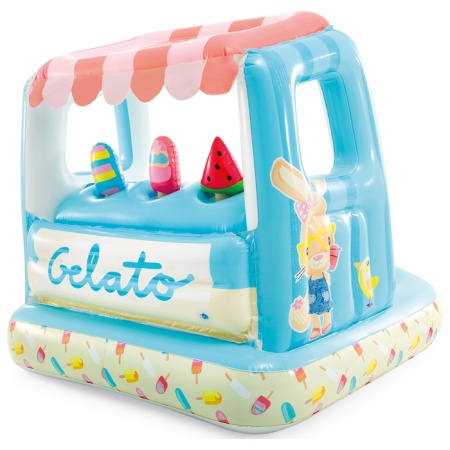 Игровой центр 127х102х99см "Мороженое" домик с бассейном 2-6 лет, Intex