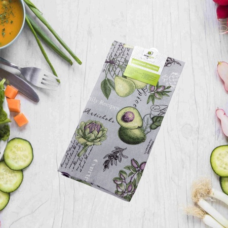 Полотенце из рогожки 50*75 ДомВелл 3108/1 Гурман