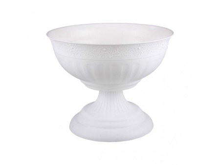 Вазон 17л "Венеция" Д445мм (белый) (уп.5)