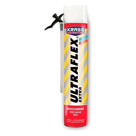 Пена монтажная KRASS ULTRAFLEX Extra Всесезонная 0,65 л