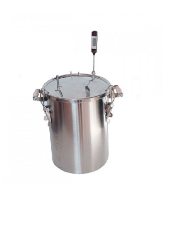 Коптильня бытовая "Аромат" КНГ-14 ГОРЯЧЕГО КОПЧЕНИЯ НЕРЖ. СТАЛЬ (14 литров, круглая, шпагат, сетка и ЩЕПА В ПОДАРОК!) УЗБИ г. Челябинск