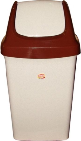 Контейнер для мусора 50л СВИНГ беж мрамор