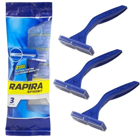 Станок бритвенный одноразовый Rapira Sprint , 3 шт 2952799