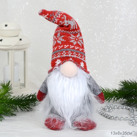 Гном декоративный новогодний  35 см
