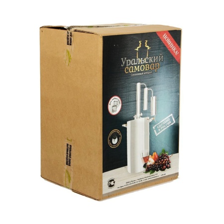 Домашний дистиллятор «Уральский Самовар» ДВОЙНОЙ сухопарник,повышенная очистка 16л,ЗЕРКАЛЬНАЯ нерж.сталь,ТОЛСТОЕ дно3 мм,для ВСЕХ видов плит,УДОБНОЕ кламповое соединение,деревянные ручки,термометр,охладитель,слив сивушных масел,УЗБИ,  г.Челябинск