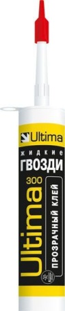 Жидкие гвозди ULTIMA 300, 300г,  для внутр. работ, прозр. картр. 