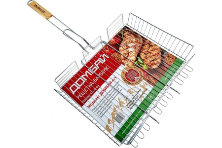 Решетка для барбекю 41х30см хром ДОМБАЙ-6/1