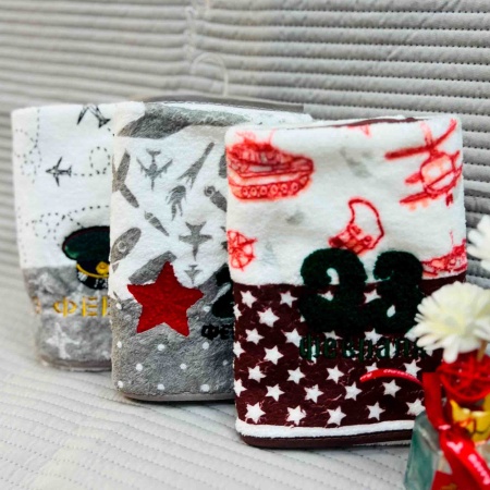 Полотенце 40х60 23 Февраля, микрофибра