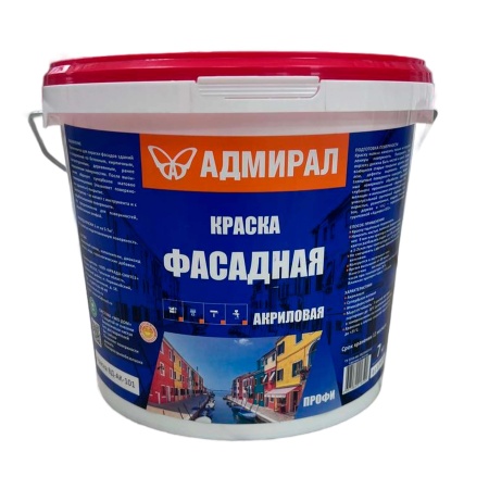 Краска водоэмульсионная 14кг Профи фасадная Адмирал