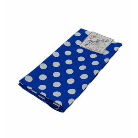 Полотенце 46*60 ДомВелл рогожка Горох синий