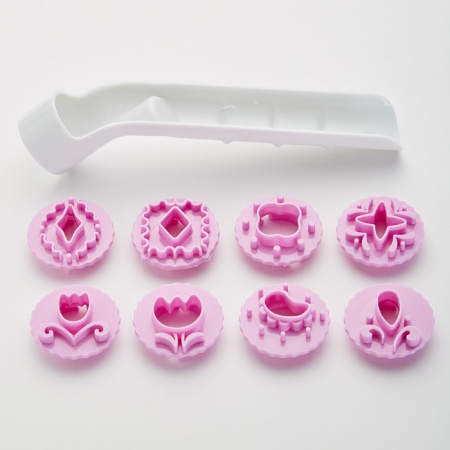 Насадки кондитерские 8 шт для мастики, марципана и теста размер блистера 28х14см