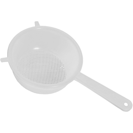 Дуршлаг 20см с ручкой белый ротанг