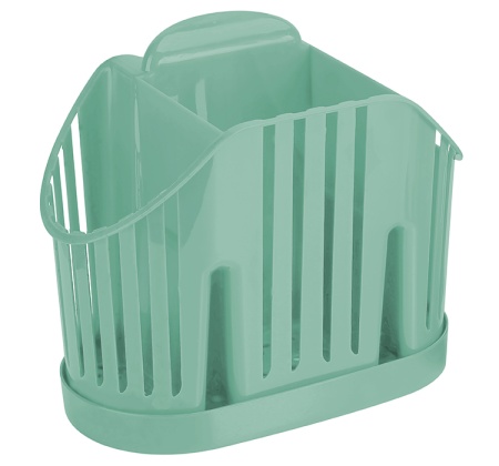 Сушилка для столовых приборов  3-х секционная Фисташковый Сушилка для столовых приборов  3-х секционная Фисташковый
