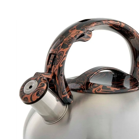 Чайник 2,5л, нержавеющая сталь со свистком,сатин WEBBER BE-0601